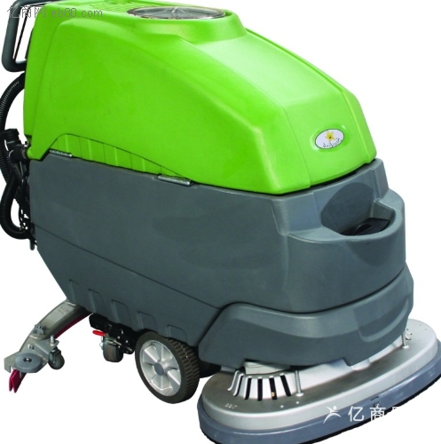 蓄電池廠(chǎng)車(chē)間手推式洗地機(jī) 手推式全自動(dòng)刷地擦地吸干一體機(jī)