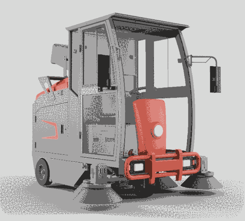 沈陽(yáng)戶外道路清掃車(chē) 睿聯(lián)全封閉駕駛式掃地機(jī)R-S9
