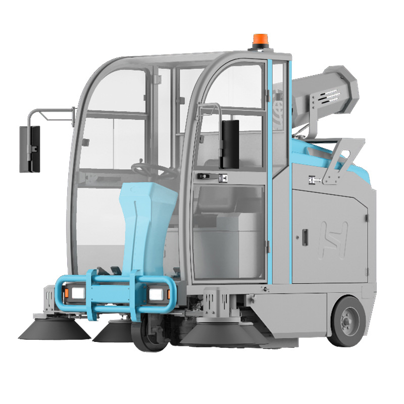全封閉電動駕駛式掃地機(jī)工廠車間用學(xué)校公園道路環(huán)衛(wèi)吸塵清掃車